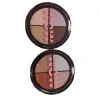 Black round eyeshadow palette, 12-color matte pearlescent long-lasting color-enhancing beauty makeup Item Picture